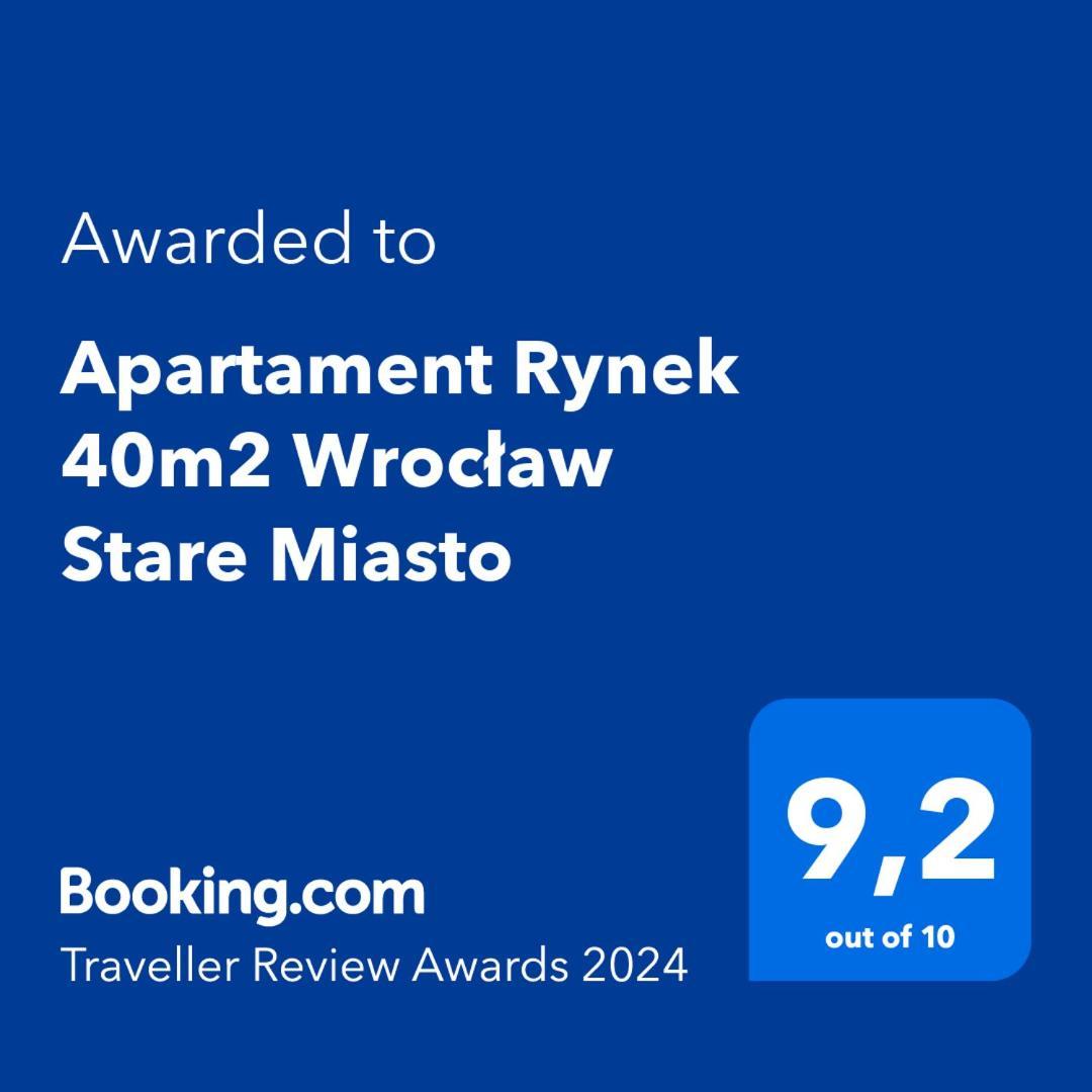 Apartament Rynek 40M2 Wroclaw Stare Miasto מראה חיצוני תמונה
